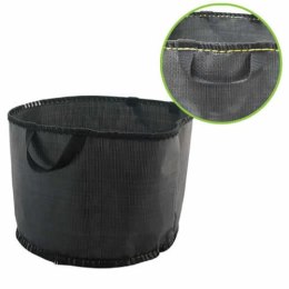 Doniczka elastyczna 100 L czarna z uchwytami - tkanina