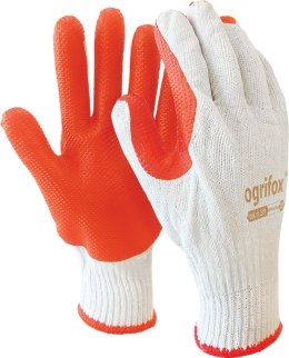 Rękawice Brukarskie / biało-pomarańczowe / Rozmiar: 10 - XL / OX-ORANGINA - 120 Par