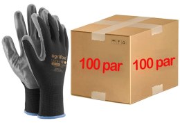 Rękawice robocze / Czarne / OX-NITRICAR_BS - 100 Par (10 - XL)