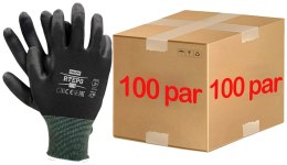Rękawice robocze / Czarne / RTEPO_BB - 100 par (10 - XL)